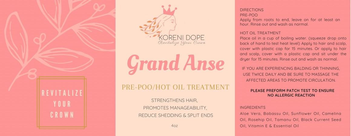 Grand Anse -Hot Oil Treament